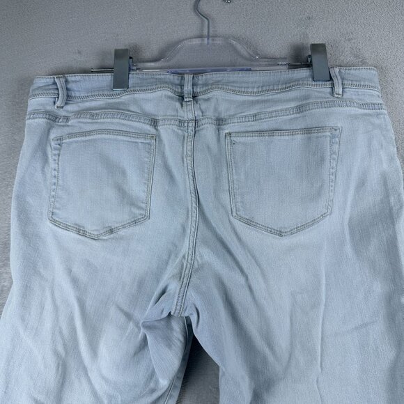 J. Jill Cropped Jeans Womens Size 18 Authentic Fit Denim Mid Rise Blue - Picture 4 of 12